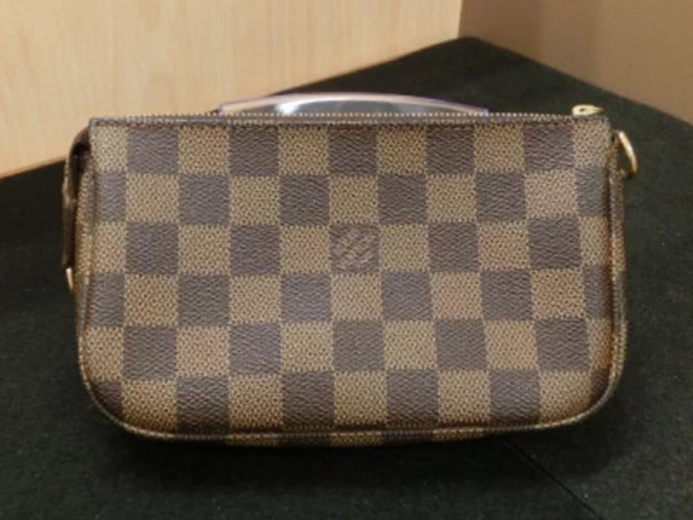 Louis Vuitton Pouch Accessoires Damier Clutch Pochette Brown